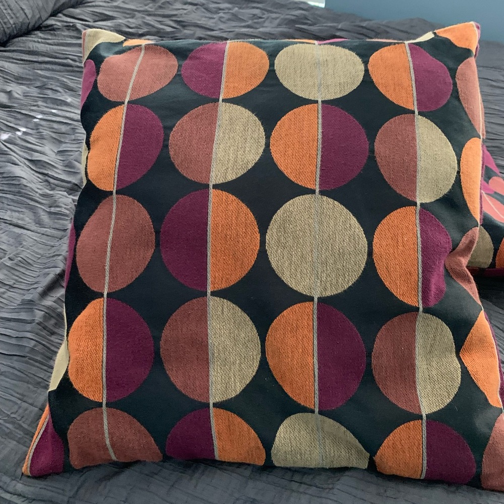 Two 20x20 Throw pillow covers, Geometric print. (Pillows not included)